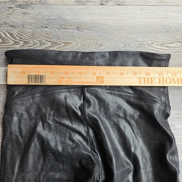 Spanx Faux Leather Moto Leggings Black S/P - Picture 9 of 11